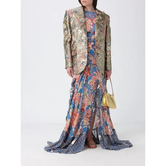 Etro Skirt Woman Gnawed Blue - Picture 2 of 4